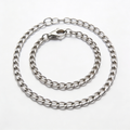 ClaudioPet Stainless Steel Dog Collar with Round Links Choke Chain for Small Medium Large Dogs Professional Training Collar Correction Slip Chain Made in Germany (22in (55cm