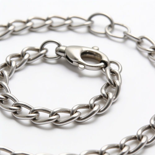 ClaudioPet Stainless Steel Dog Collar with Round Links Choke Chain for Small Medium Large Dogs Professional Training Collar Correction Slip Chain Made in Germany (22in (55cm
