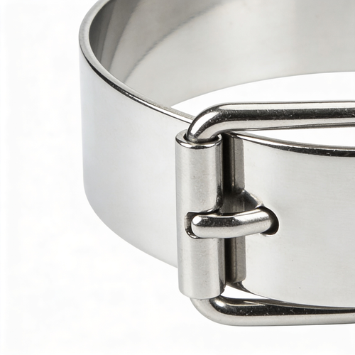 ClaudioPet Dog Training Prong Collar with Quick Release Cliclock Buckle and Swivel Ring | Adjustable Length Stainless Steel Collar Made in Germany for Large Dogs up to 20" Neck (3.2mm Prongs
