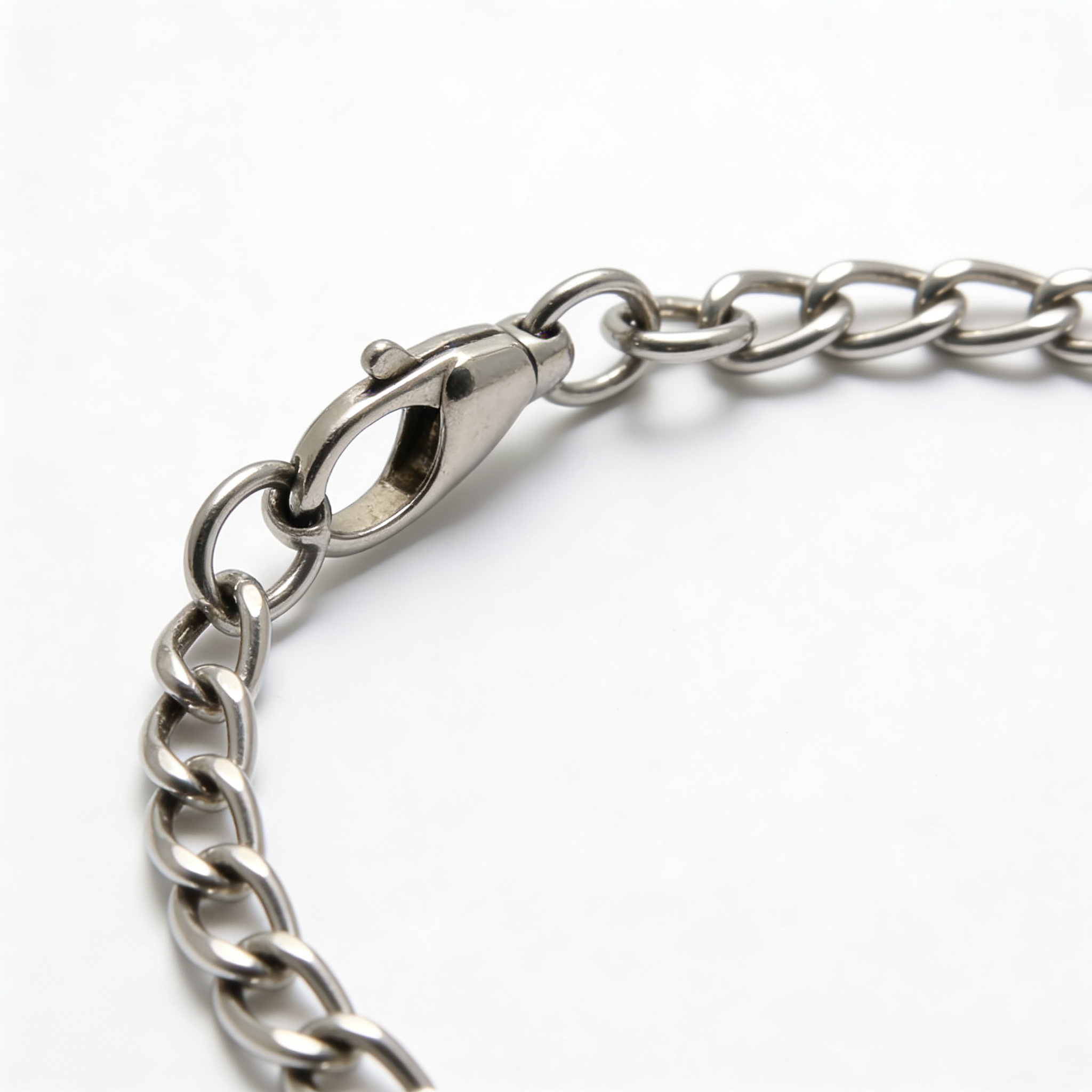 ClaudioPet Stainless Steel Dog Collar with Round Links Choke Chain for Small Medium Large Dogs Professional Training Collar Correction Slip Chain Made in Germany (22in (55cm